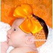 Optional Headband with Solid Color Silk Bow H254 
